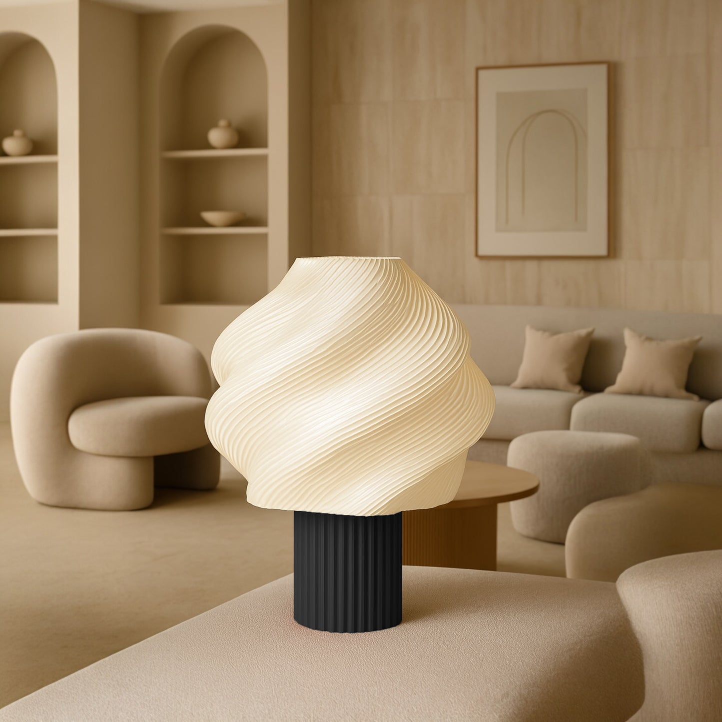 LUMAIRE – Skulpturale Designlampe für warmes, indirektes Licht