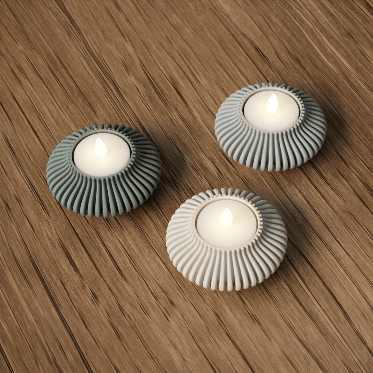FLAMORA – 3er-Set Organisches Design trifft sanftes Licht