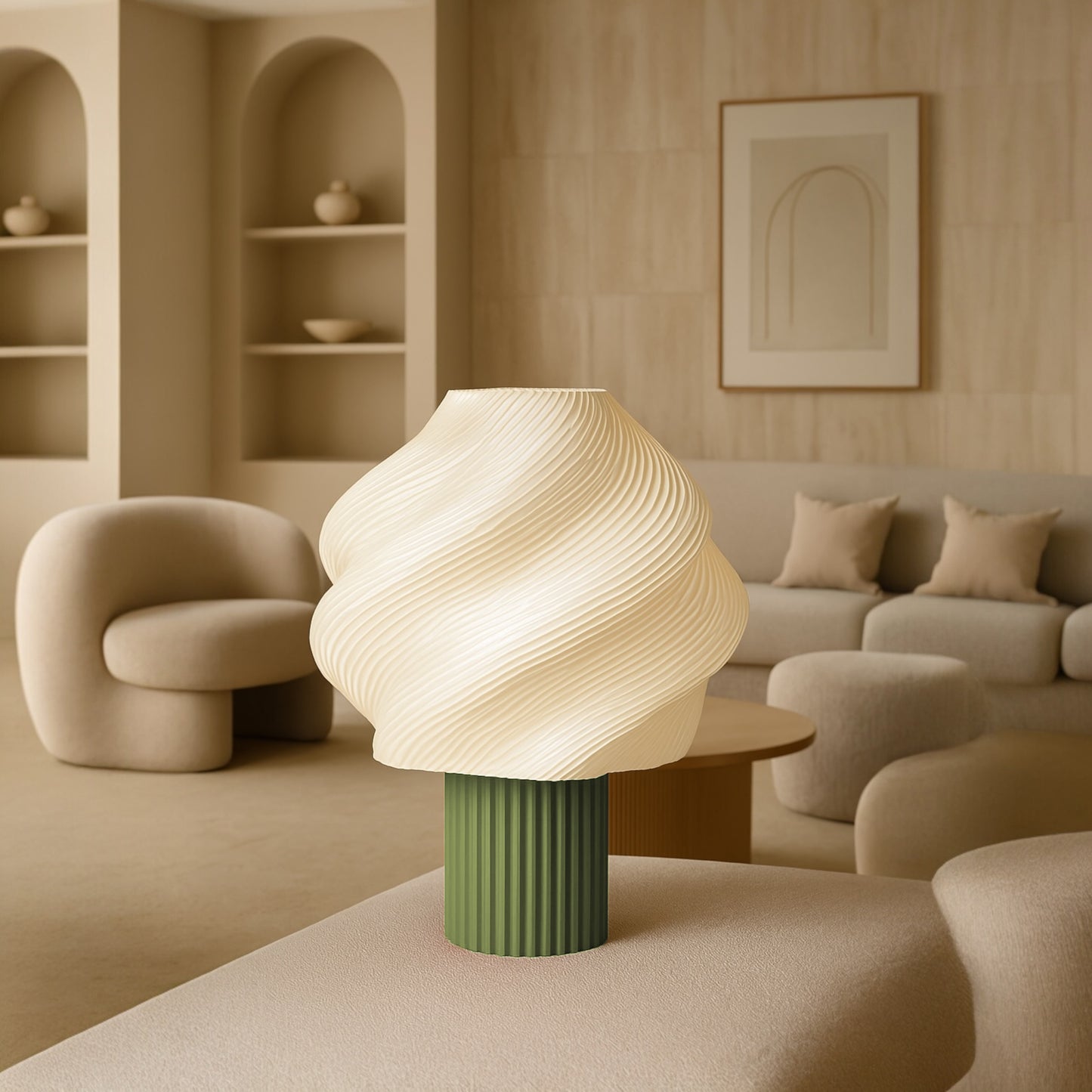 LUMAIRE – Skulpturale Designlampe für warmes, indirektes Licht