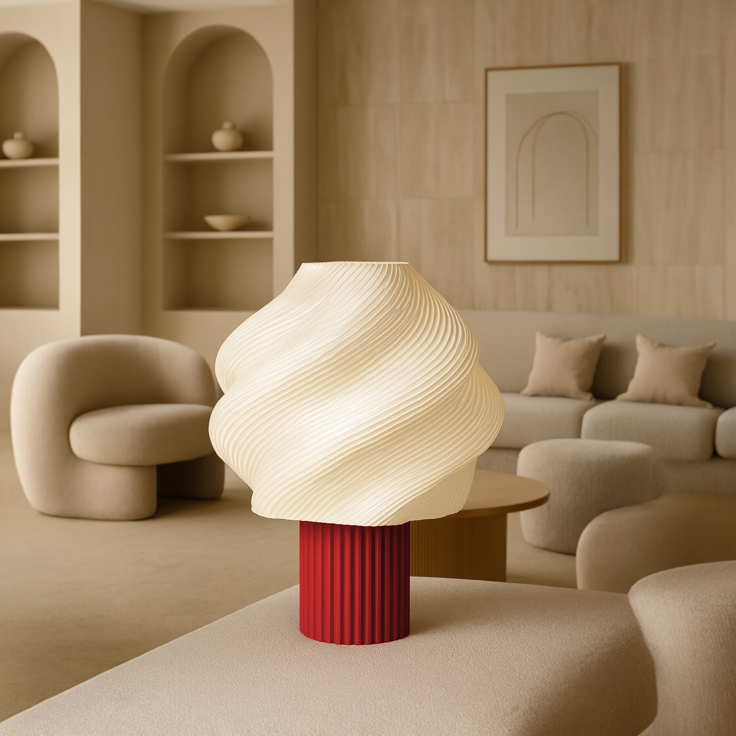 LUMAIRE – Skulpturale Designlampe für warmes, indirektes Licht