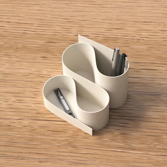 ORGA S-CAPE – Design Schreibtisch-Organizer in geschwungener Form