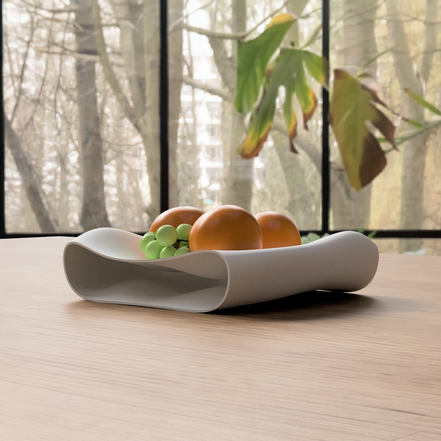 VELA – Organische Obstschale in gewelltem Design