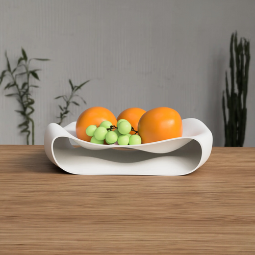VELA – Organische Obstschale in gewelltem Design