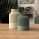 TERRAVUE – Designvase mit Rillenstruktur & edlem Zweifarb-Look