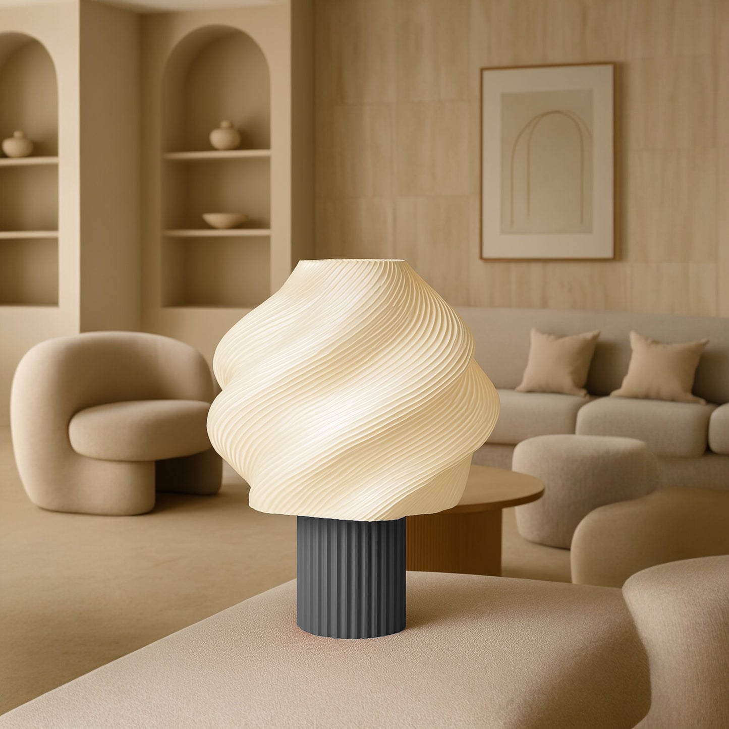 LUMAIRE – Skulpturale Designlampe für warmes, indirektes Licht