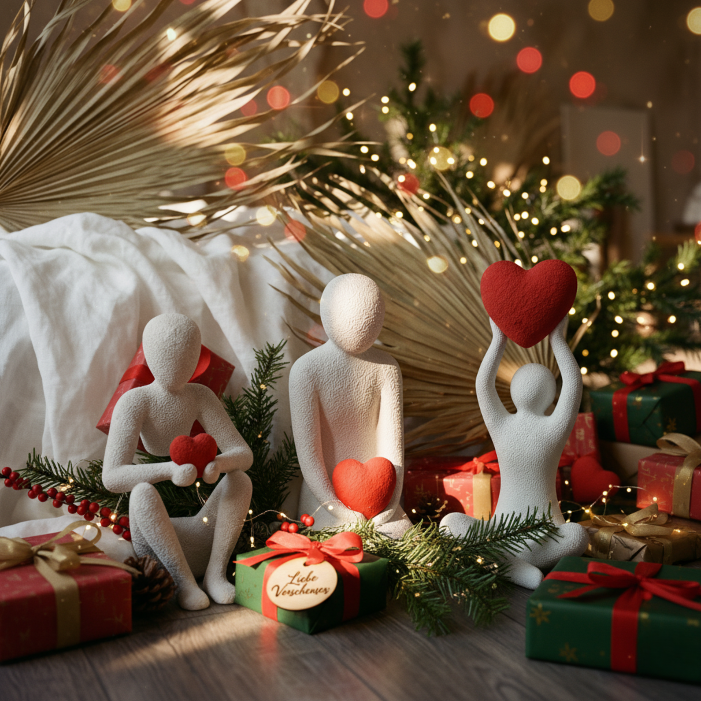 Herzkollektion - Set aus 3 Figuren